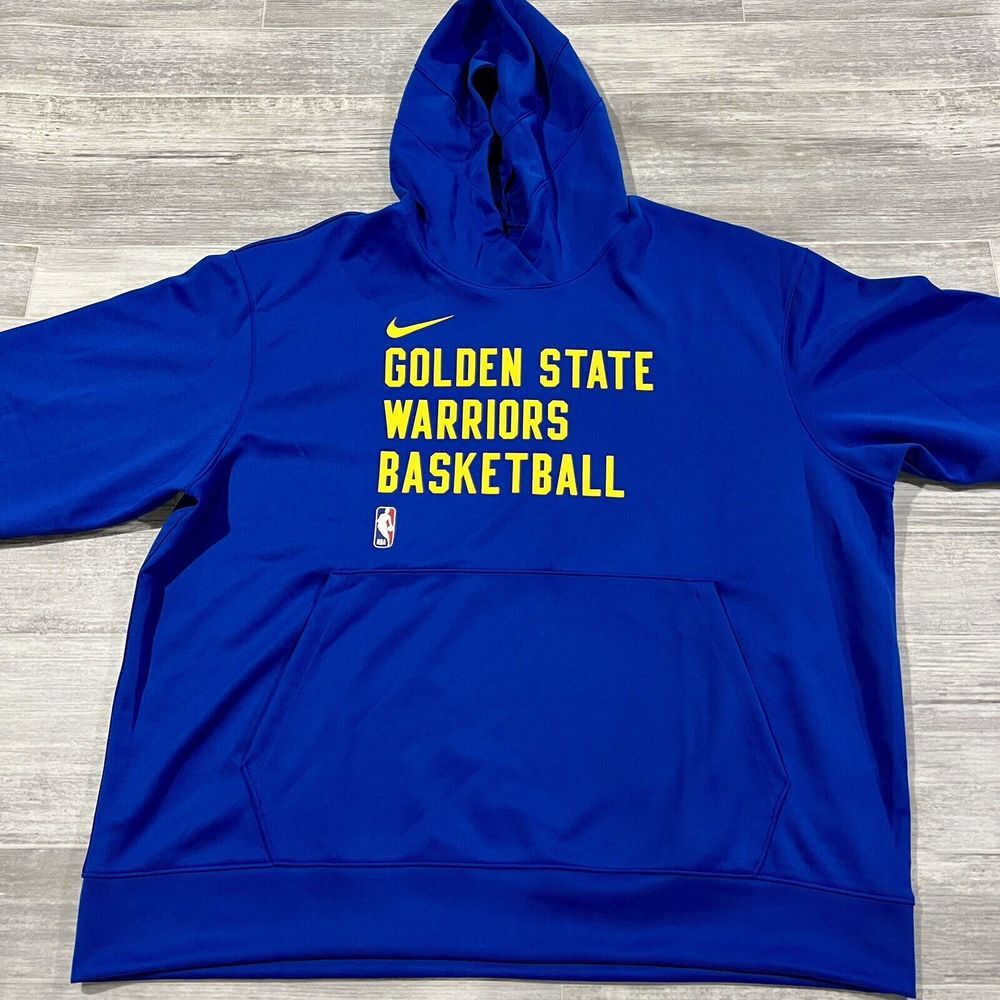Nike Golden State Warriors Performance Spotlight On-Court Practice Hoodie Sz XXL